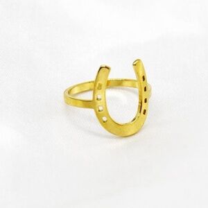 Gold Horseshoe Ring